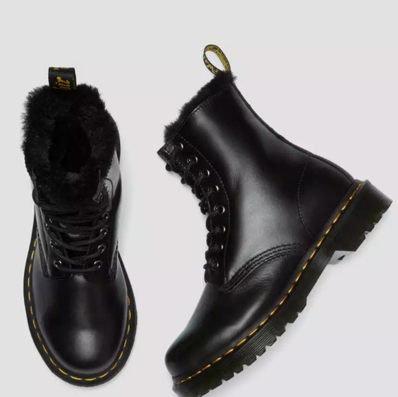 Dr. Martens Black Combat Boots - Picture 1 of 5